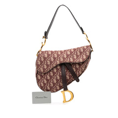 Oblique Canvas Saddle Bag