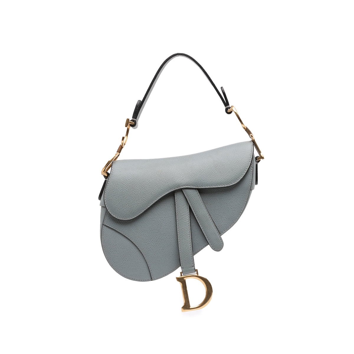 Mini Grained Calfskin Saddle Bag