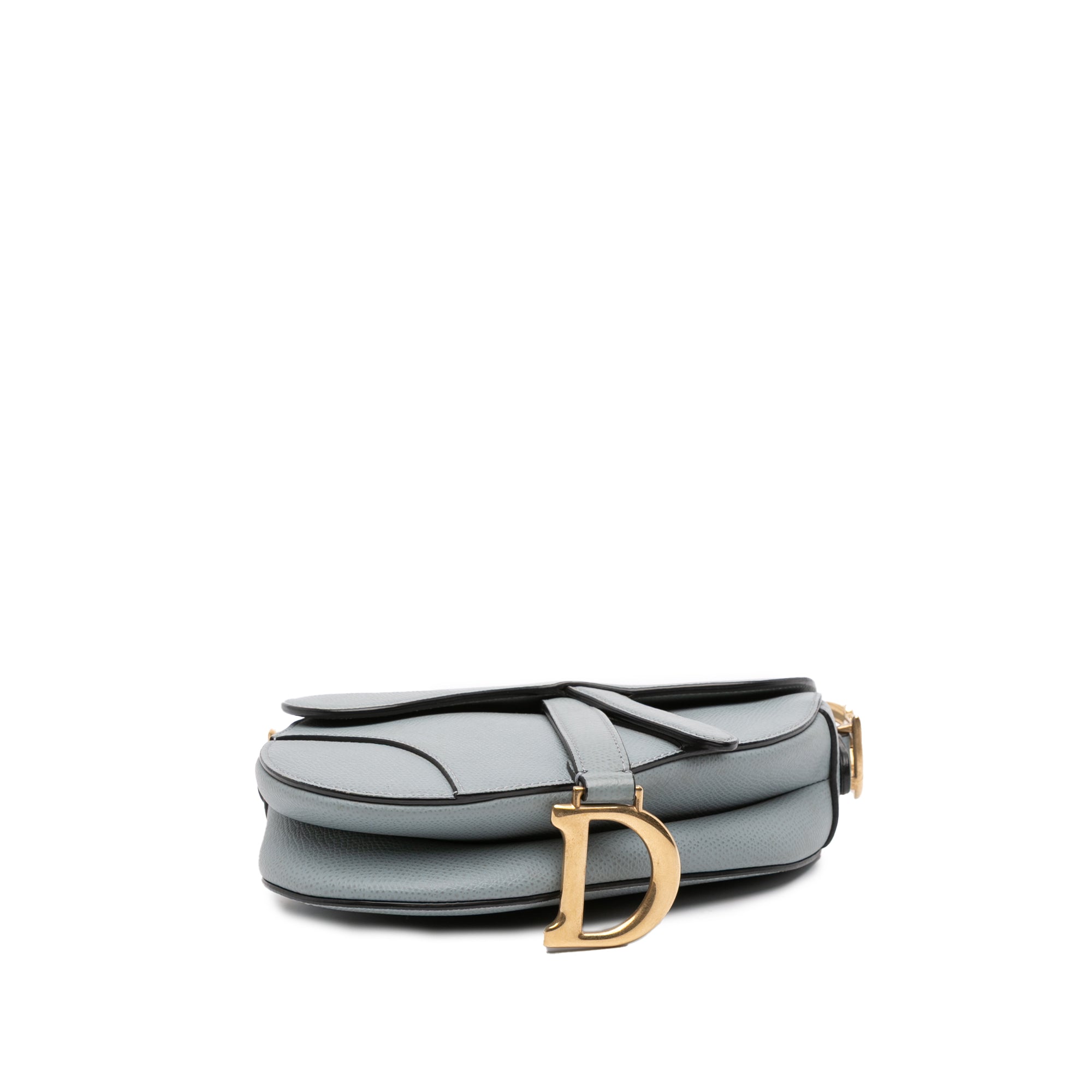 Mini Grained Calfskin Saddle Bag