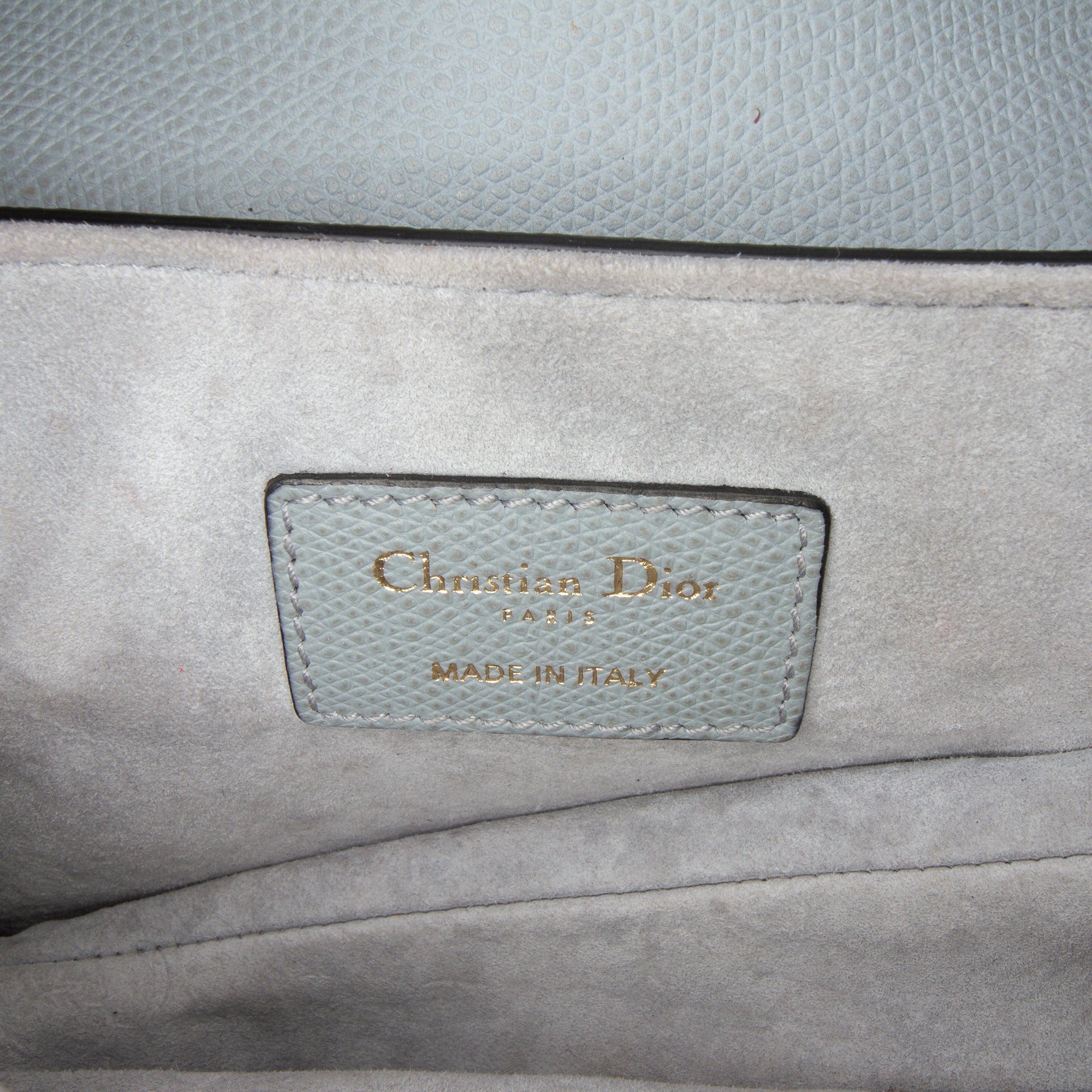 Mini Grained Calfskin Saddle Bag