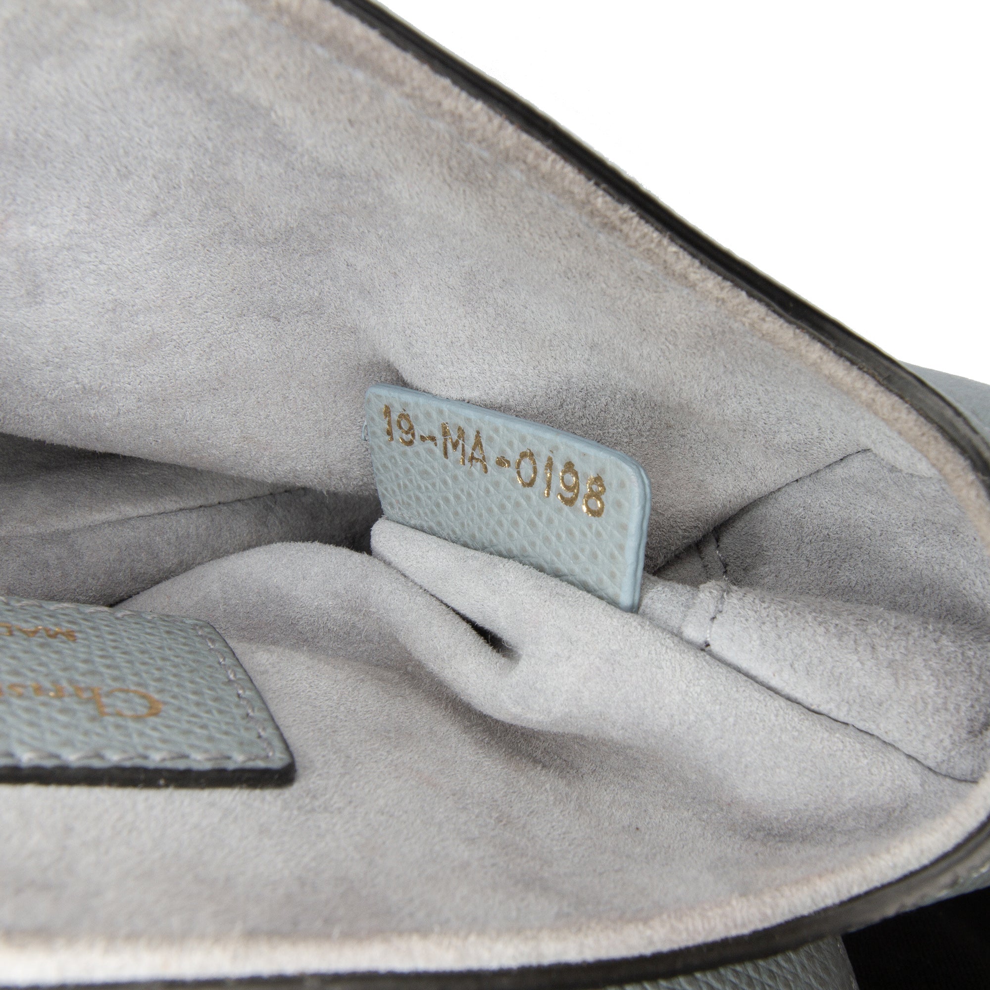 Mini Grained Calfskin Saddle Bag