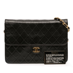 Medium CC Quilted Lambskin Single Flap