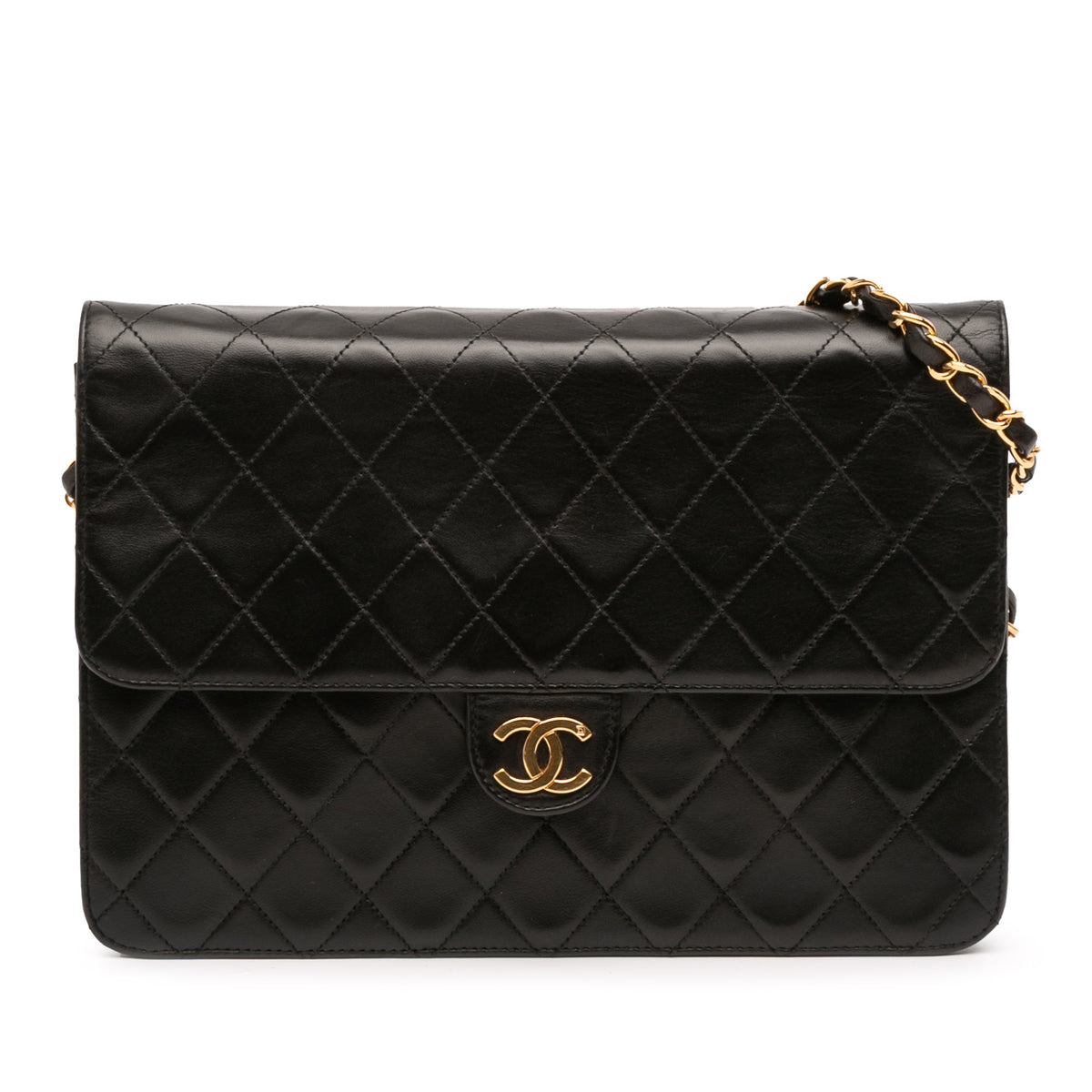 Medium CC Quilted Lambskin Single Flap