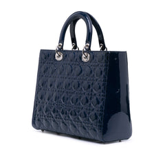 Large Patent Cannage Lady Dior