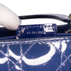 Large Patent Cannage Lady Dior