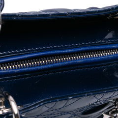 Large Patent Cannage Lady Dior
