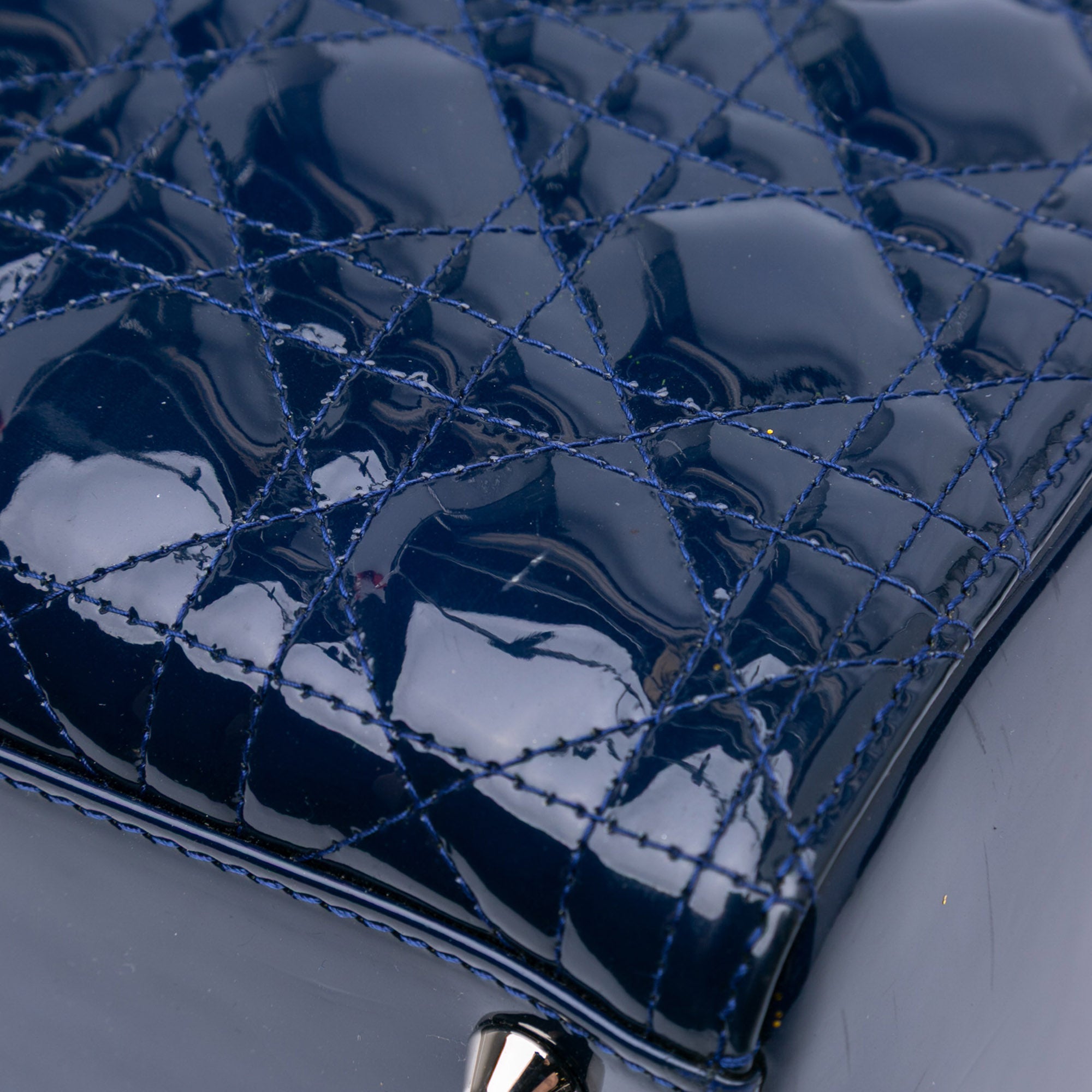 Large Patent Cannage Lady Dior