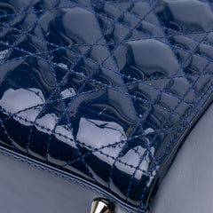 Large Patent Cannage Lady Dior