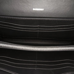 House Check Coated Canvas Wallet on Strap