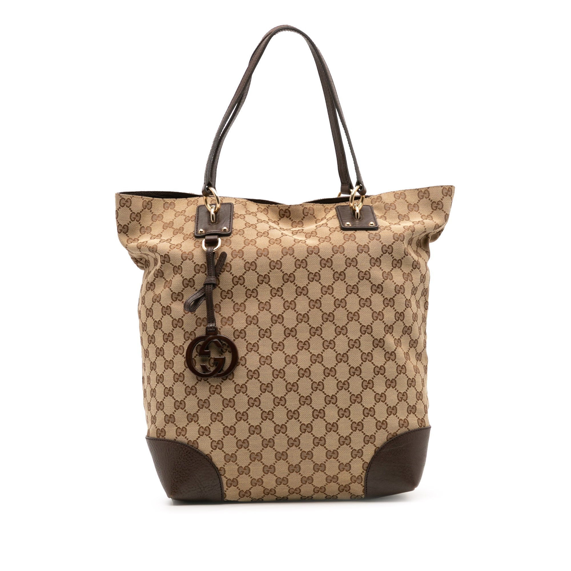 Large GG Canvas GG Charm Tote