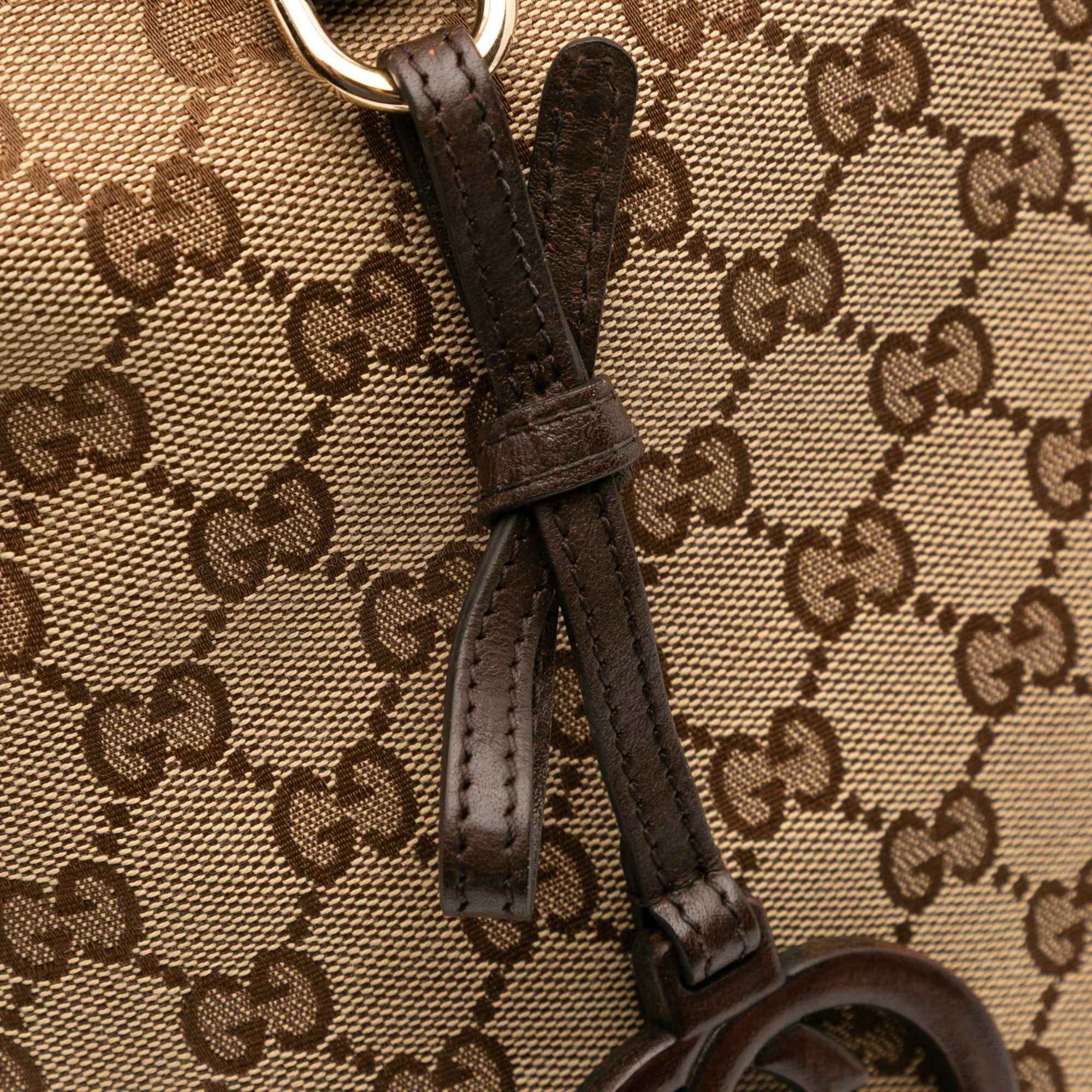 Large GG Canvas GG Charm Tote