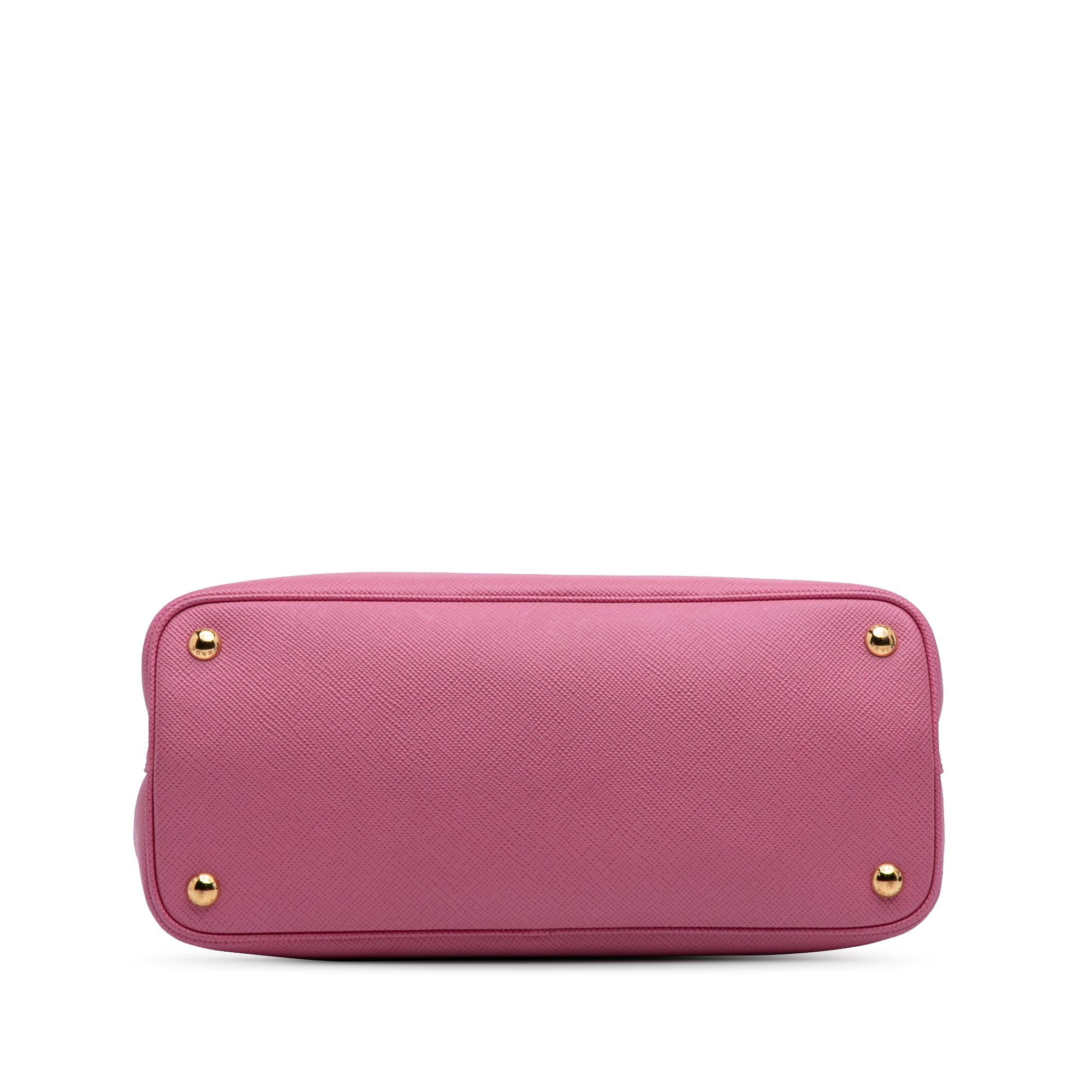 Small Bicolor Saffiano Cuir Double Satchel