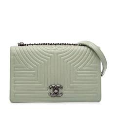 Medium Quilted Calfskin Korean Garden Flap