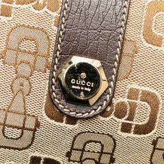 Canvas Horsebit Charmy Boston Bag