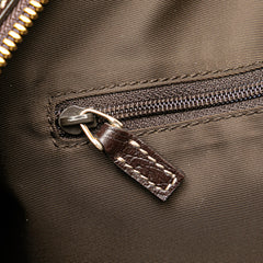 Canvas Horsebit Charmy Boston Bag