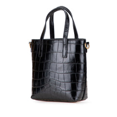 Mini Toy Embossed Leather Shopping Tote