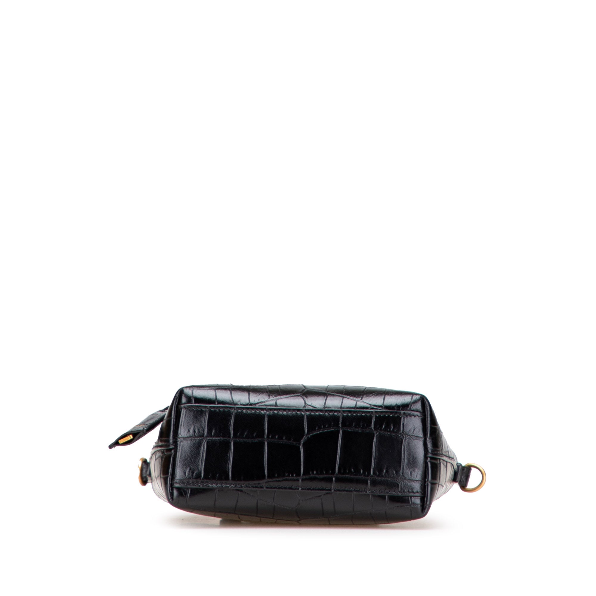 Mini Toy Embossed Leather Shopping Tote