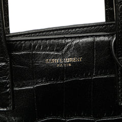 Mini Toy Embossed Leather Shopping Tote