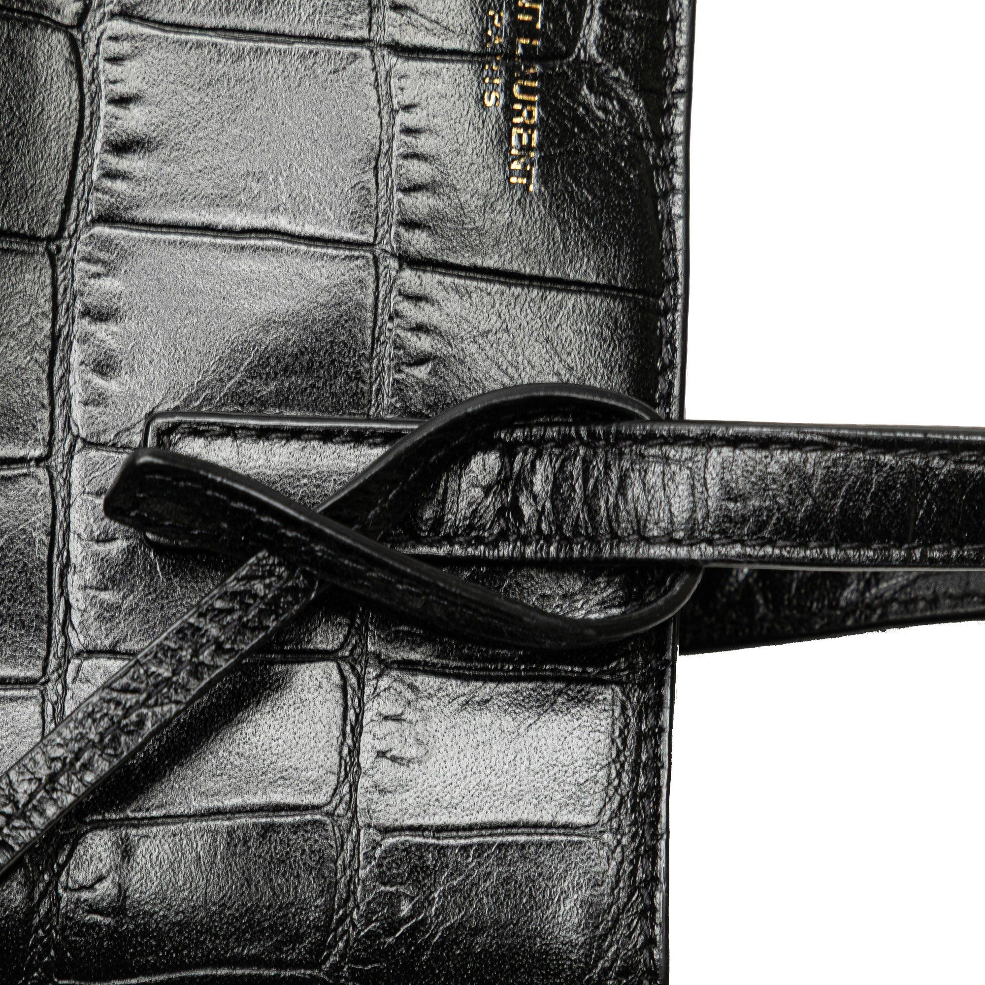Mini Toy Embossed Leather Shopping Tote