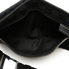 GG Canvas Double Pocket Belt Bag