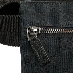 GG Canvas Double Pocket Belt Bag