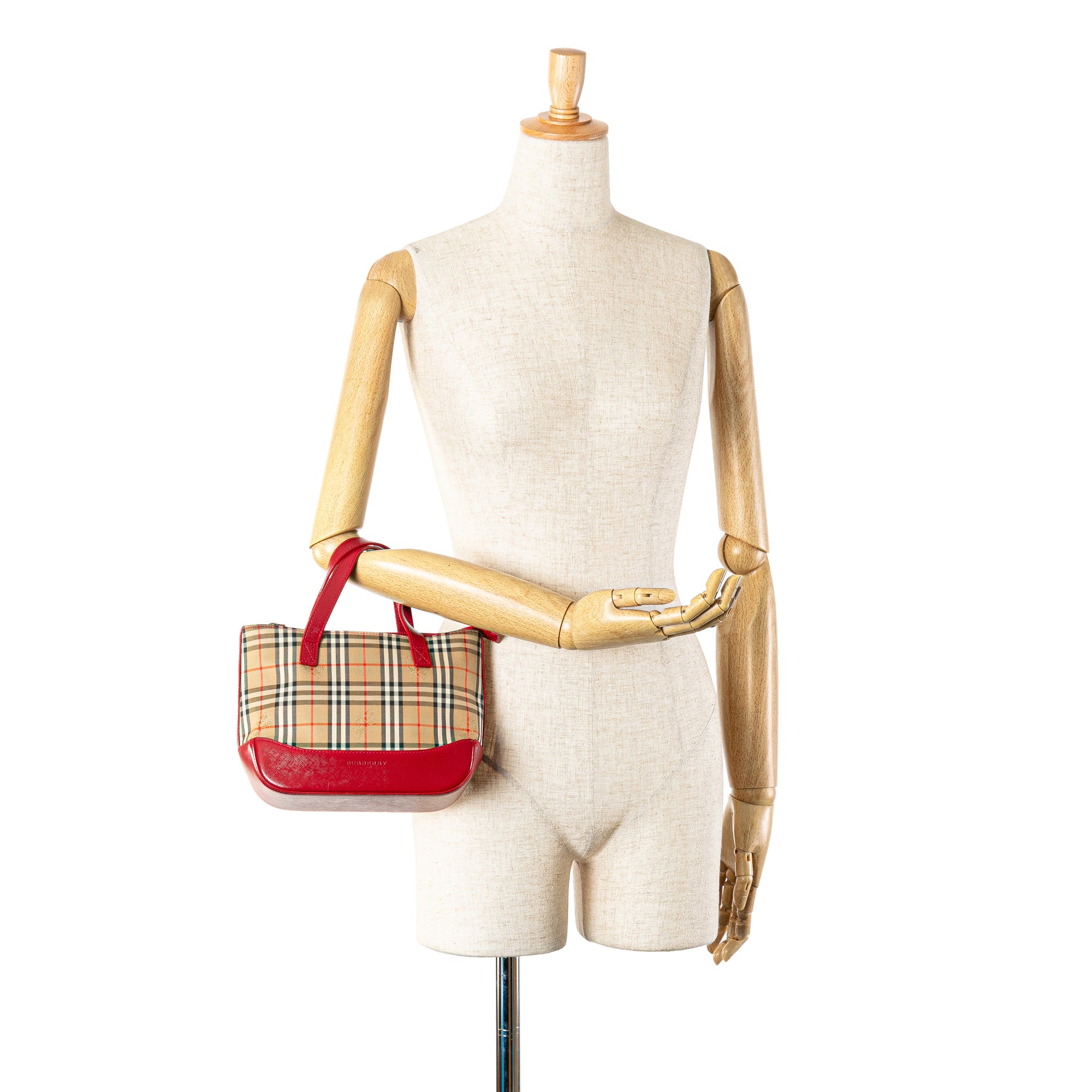 Haymarket Check Canvas Handbag