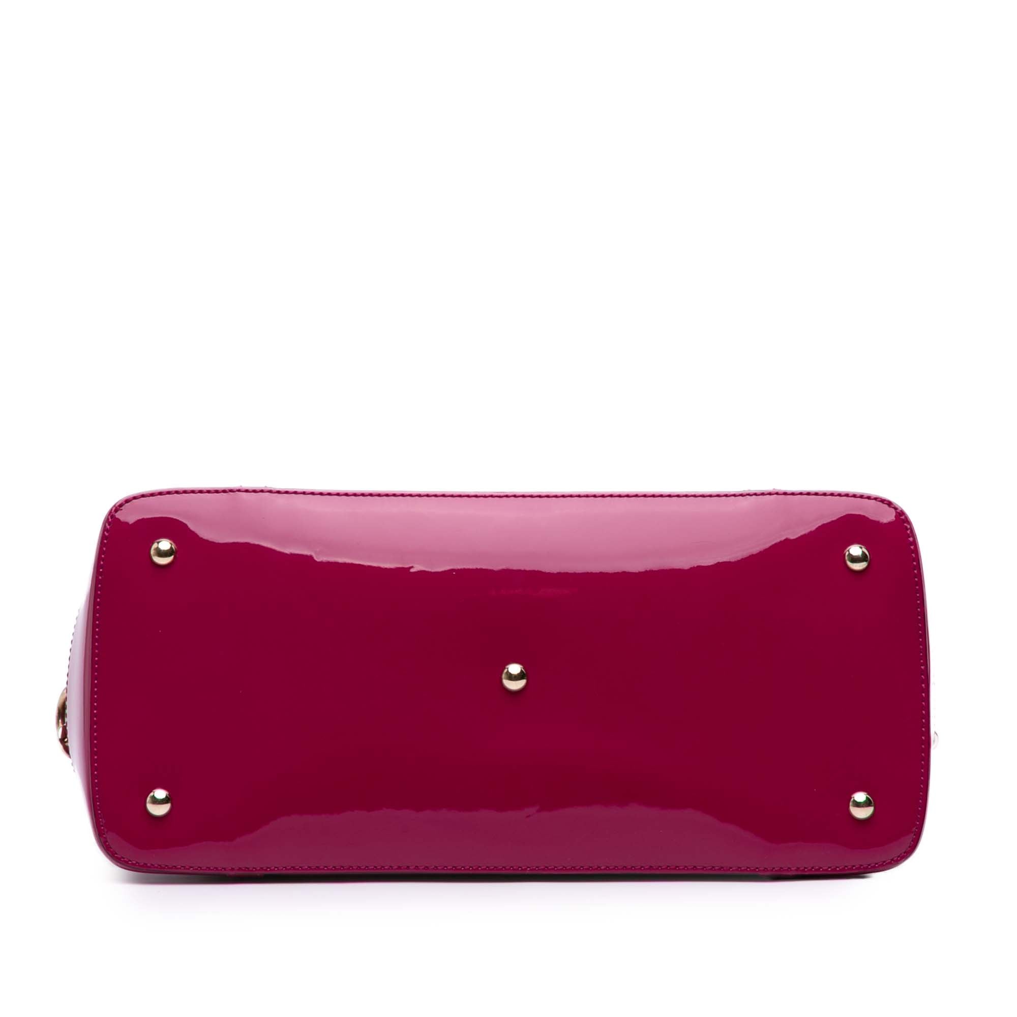 Large Microguccissima Patent Nice Dome Satchel