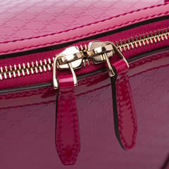 Large Microguccissima Patent Nice Dome Satchel