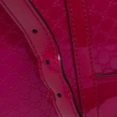 Large Microguccissima Patent Nice Dome Satchel