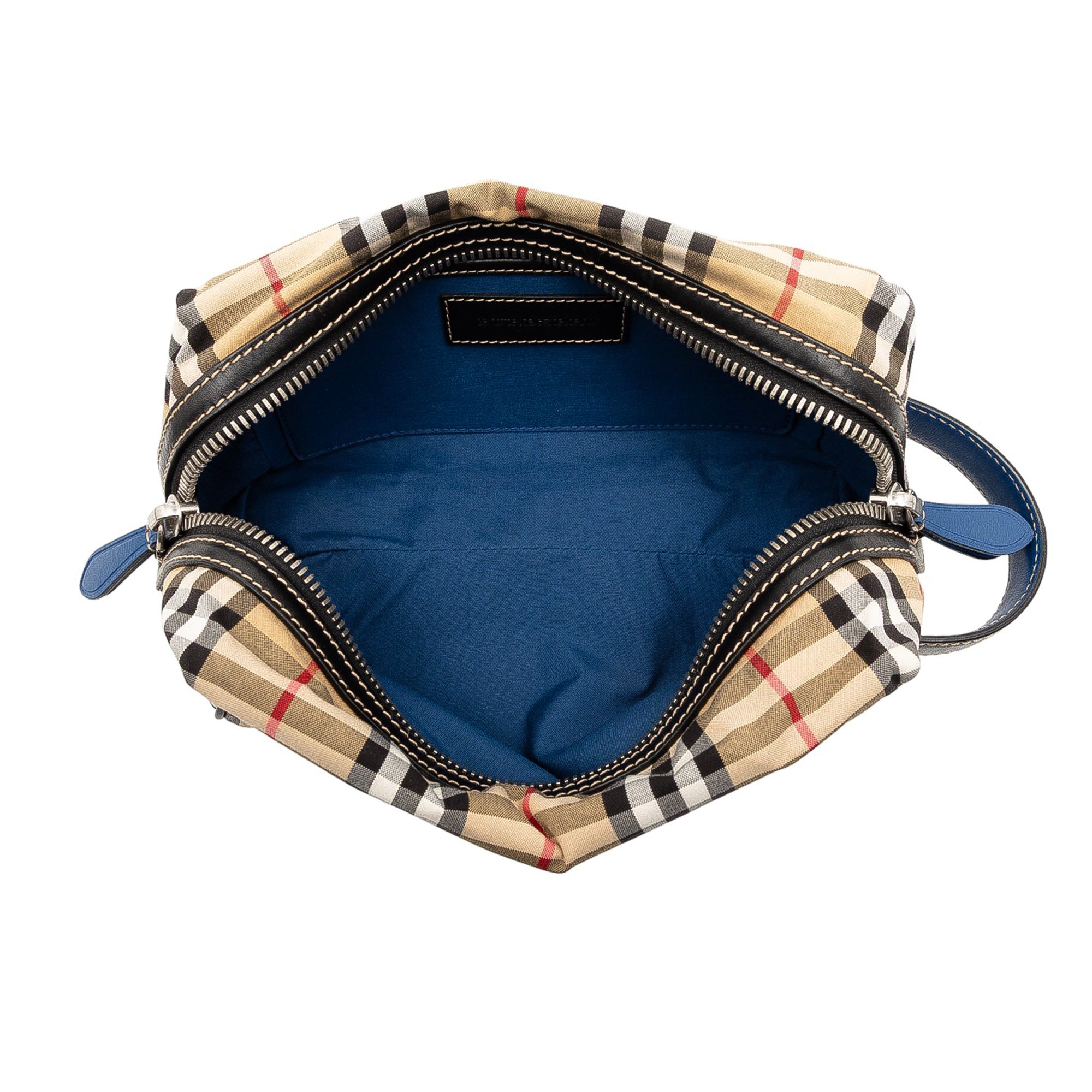 House Check Canvas Pouch