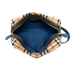 House Check Canvas Pouch