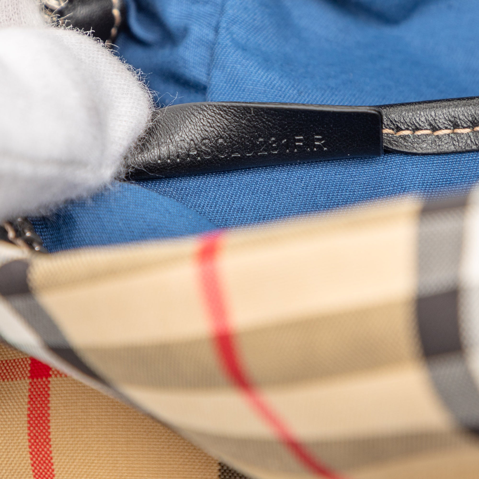 House Check Canvas Pouch