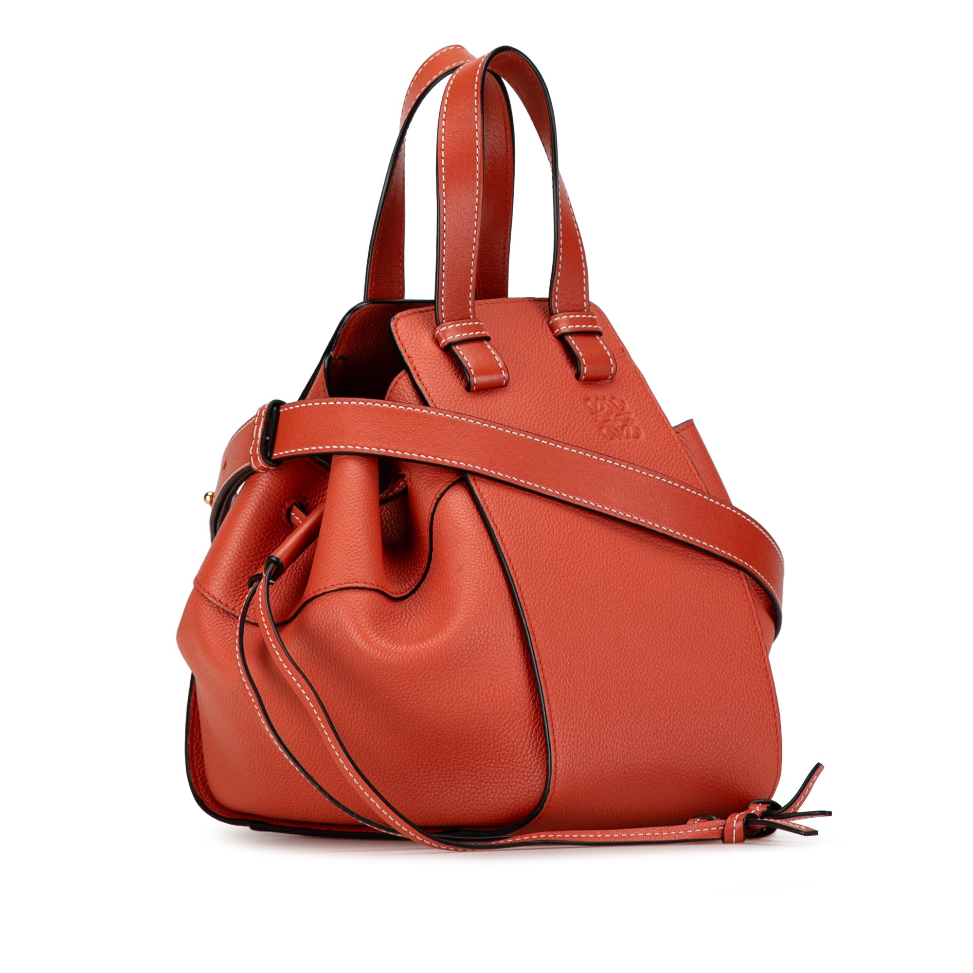 Small Leather Hammock Satchel