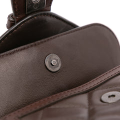 Paris-Salzburg Quilted Lambskin and Pony Hair Saddle Crossbody