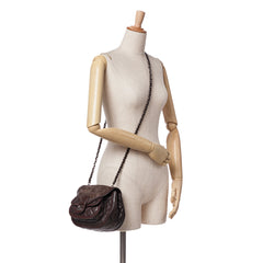 Paris-Salzburg Quilted Lambskin and Pony Hair Saddle Crossbody