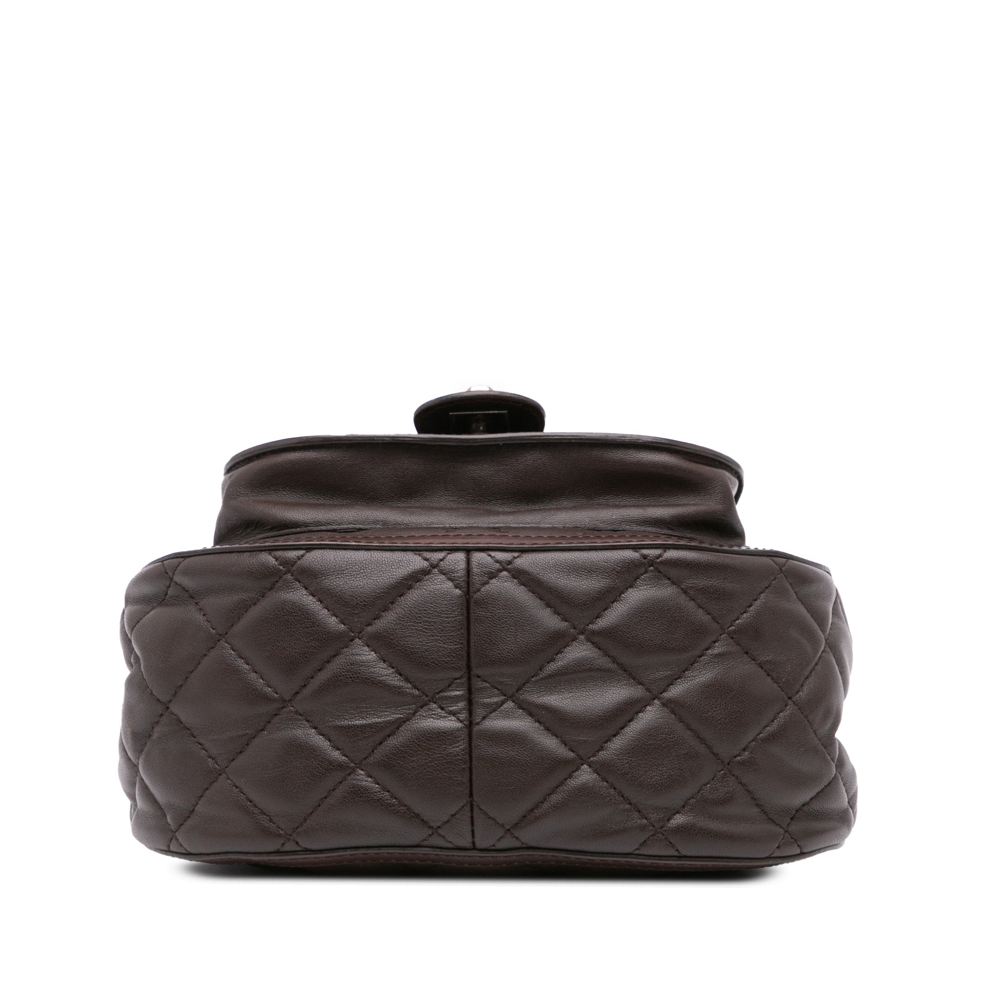 Paris-Salzburg Quilted Lambskin and Pony Hair Saddle Crossbody