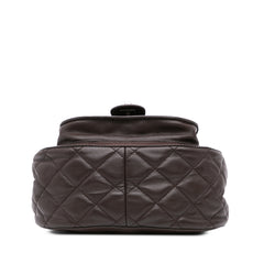 Paris-Salzburg Quilted Lambskin and Pony Hair Saddle Crossbody