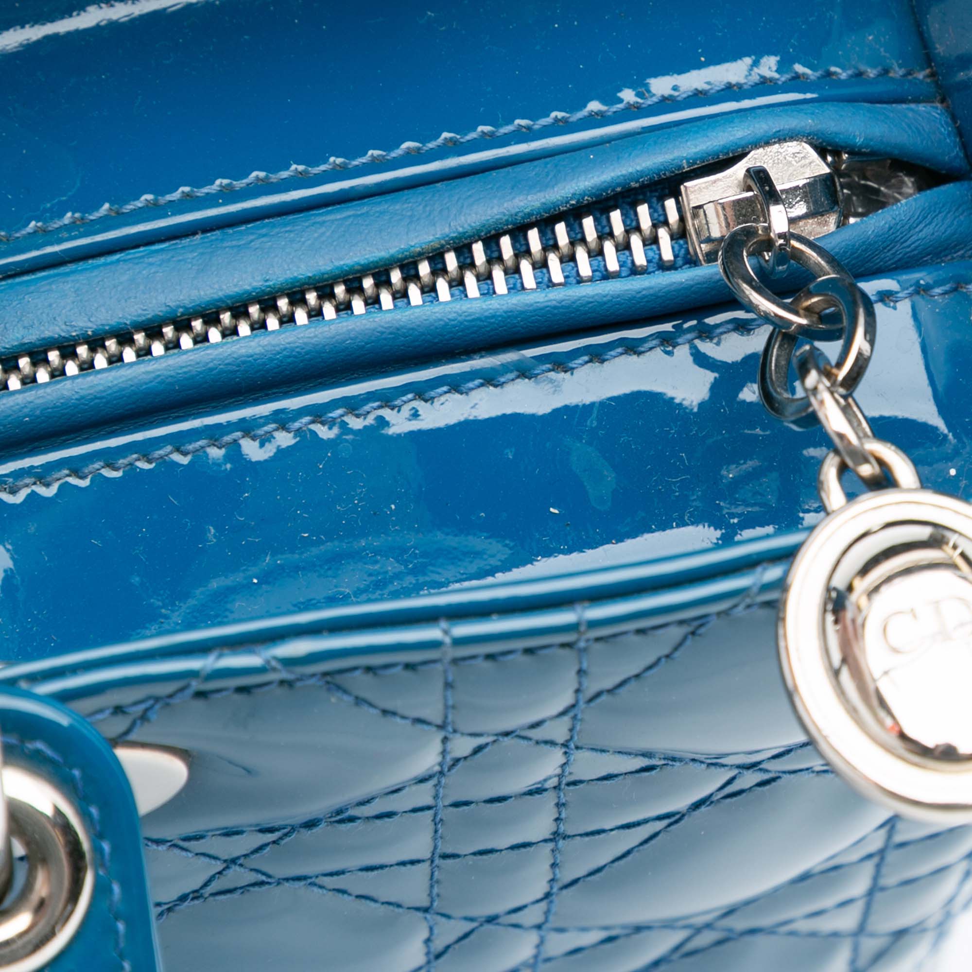 Large Patent Cannage Lady Dior