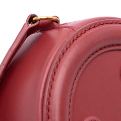 Small Calfskin Cuir Triomphe Oval Crossbody