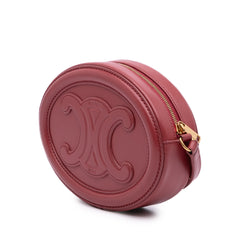Small Calfskin Cuir Triomphe Oval Crossbody