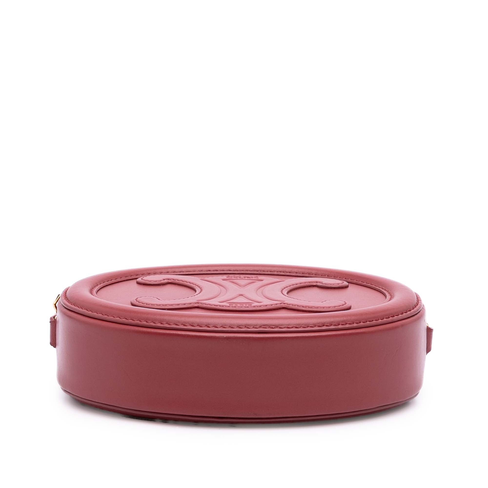 Small Calfskin Cuir Triomphe Oval Crossbody