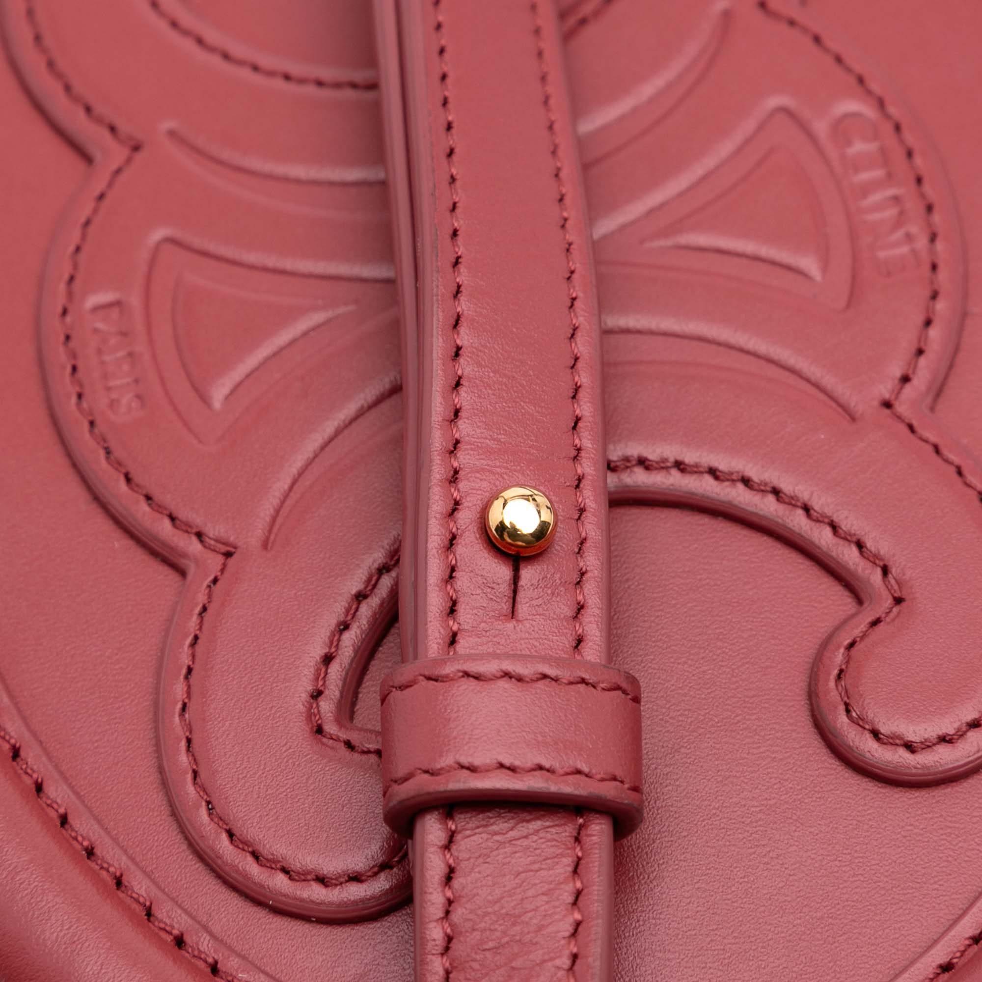 Small Calfskin Cuir Triomphe Oval Crossbody