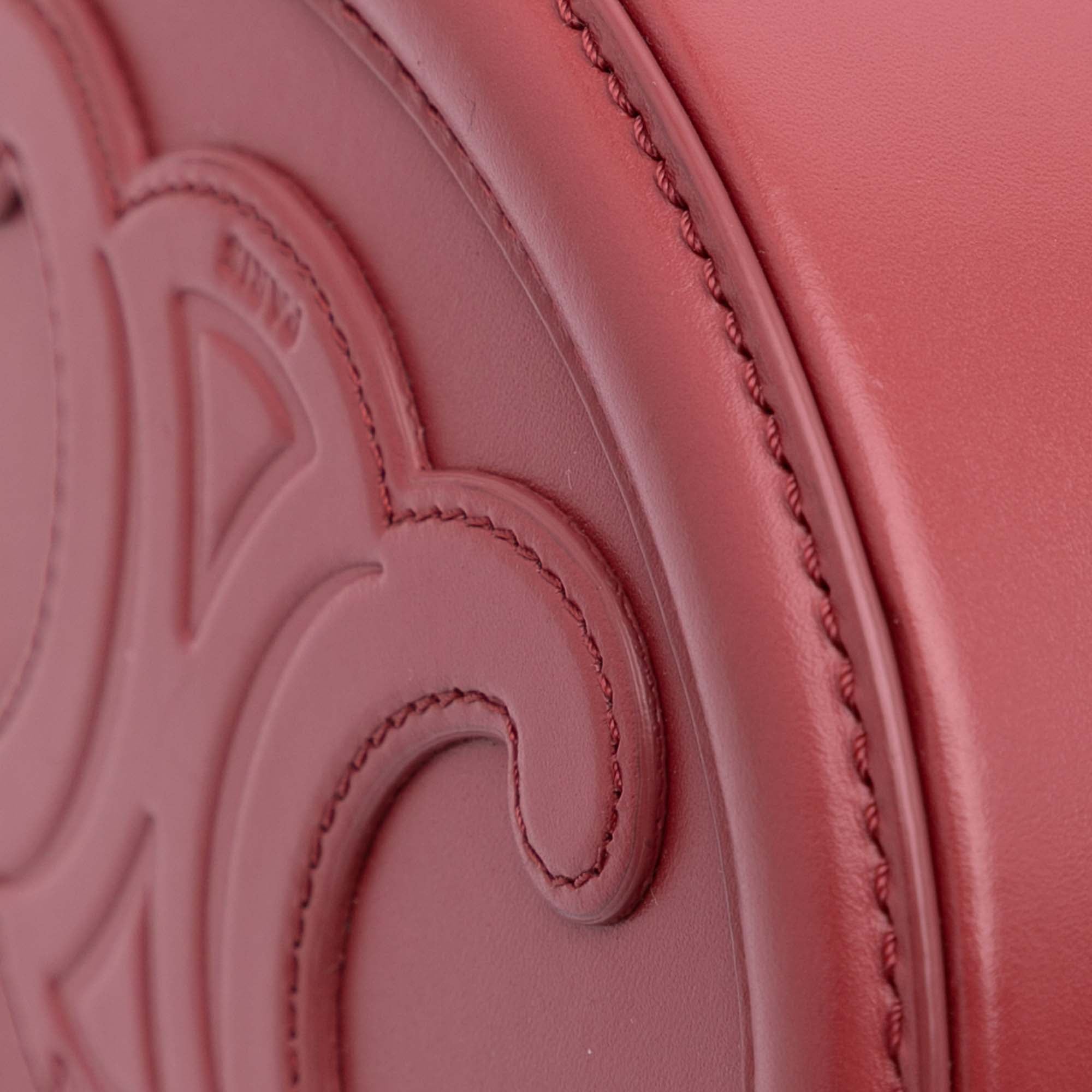 Small Calfskin Cuir Triomphe Oval Crossbody