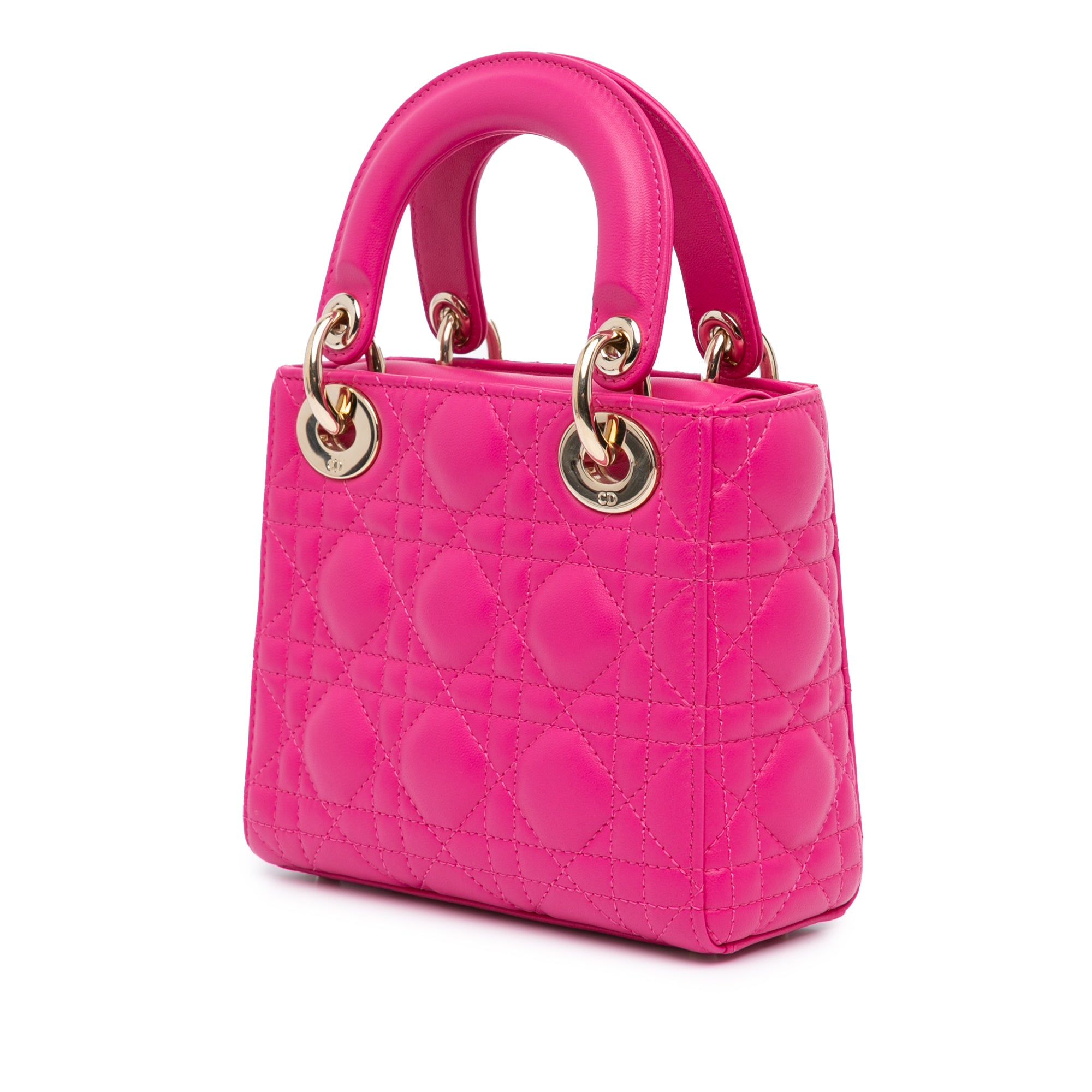 Mini Lambskin Cannage Lady Dior