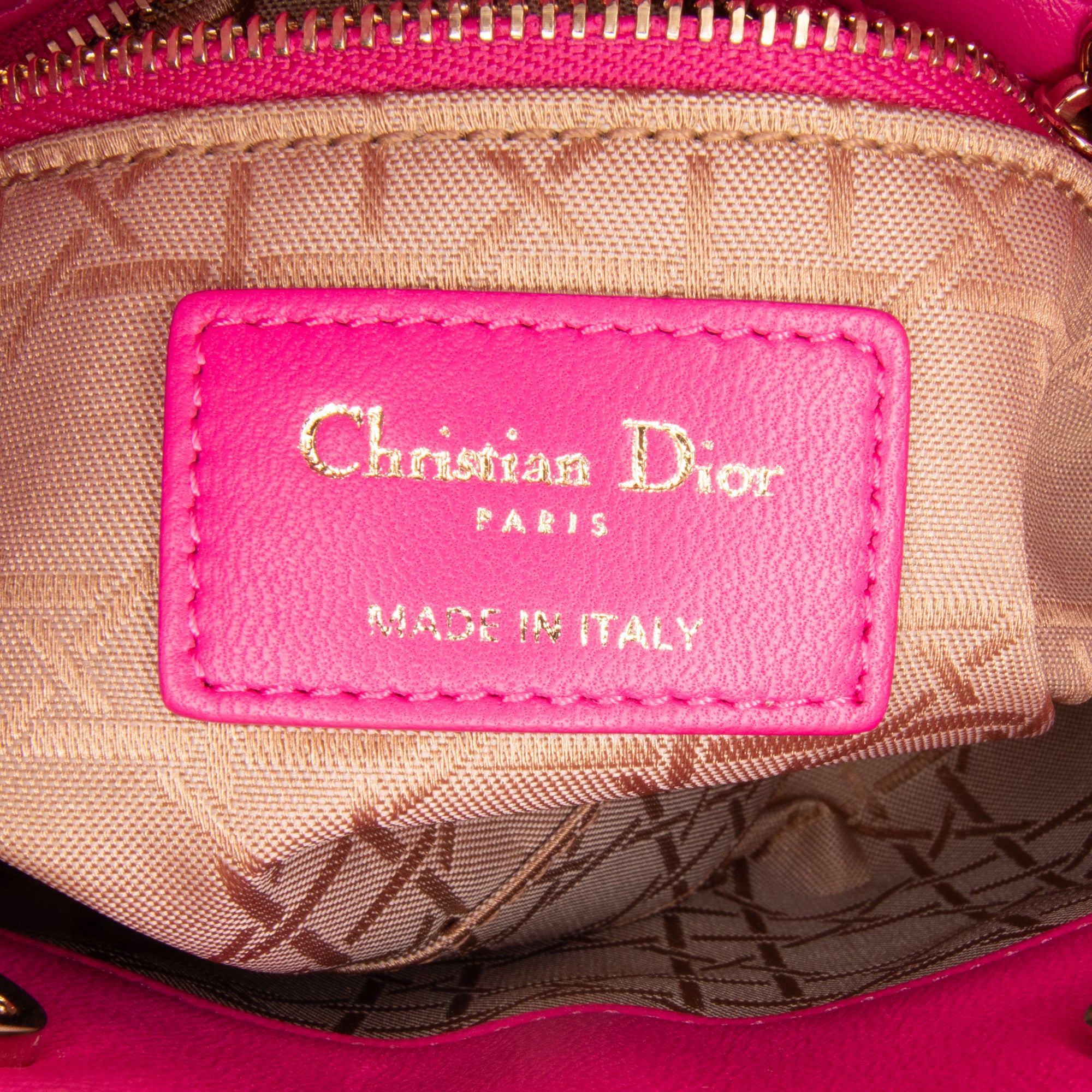 Mini Lambskin Cannage Lady Dior