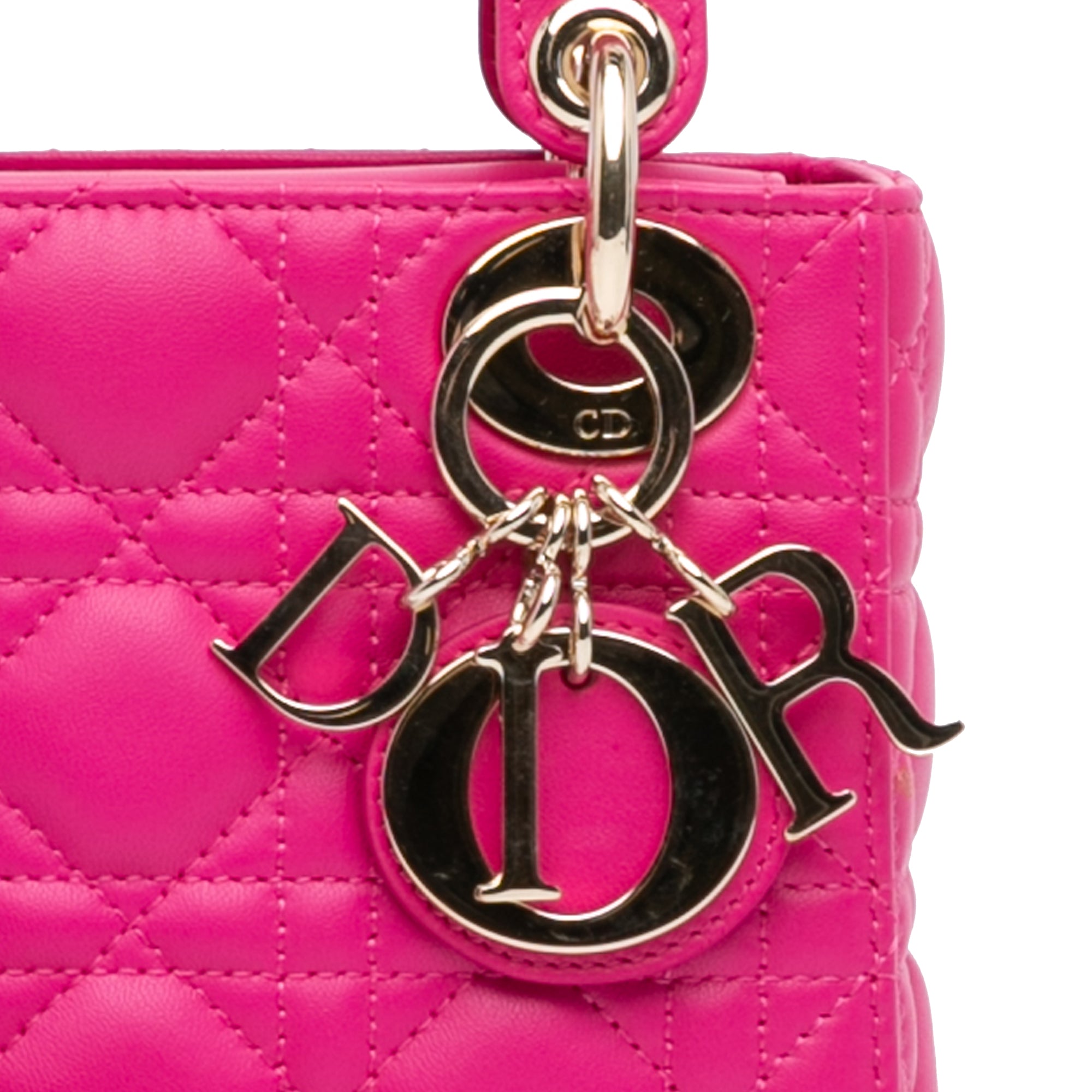 Mini Lambskin Cannage Lady Dior