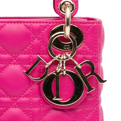 Mini Lambskin Cannage Lady Dior