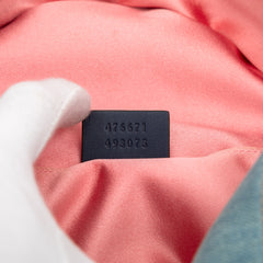 Small GG Marmont Pearl Studded Matelasse Denim Backpack