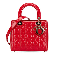 Medium Patent Cannage Lady Dior