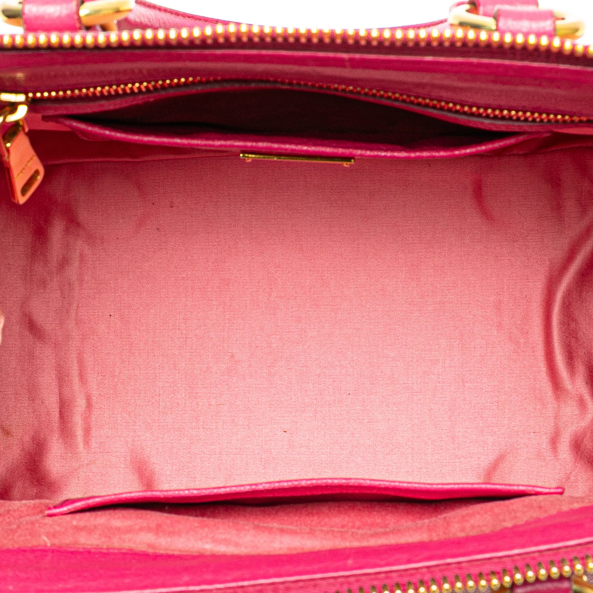 Bicolor Goatskin Madras Bowler Bag